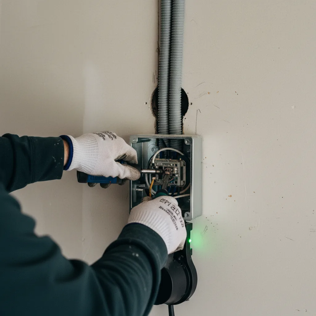 Hardwired Wall Connector Installation in Milwaukee
